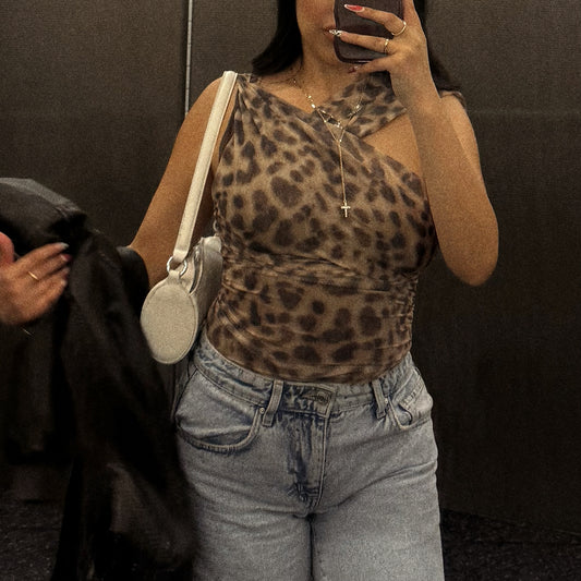 Lucky me leopard bodysuit